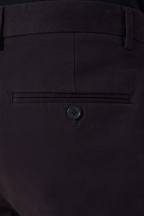 Темно-фиолетовые хлопковые брюки