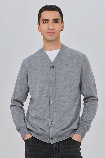 Кардиган серого цвета