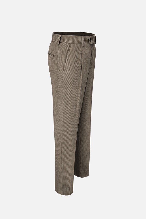 Бежевые вельветовые брюки