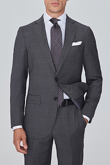 Серый пиджак в мелкую клетку