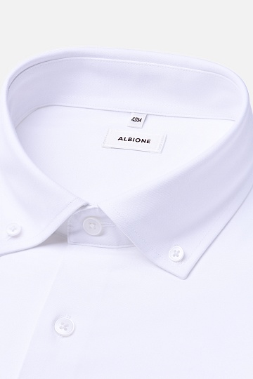 Белая однотонная сорочка