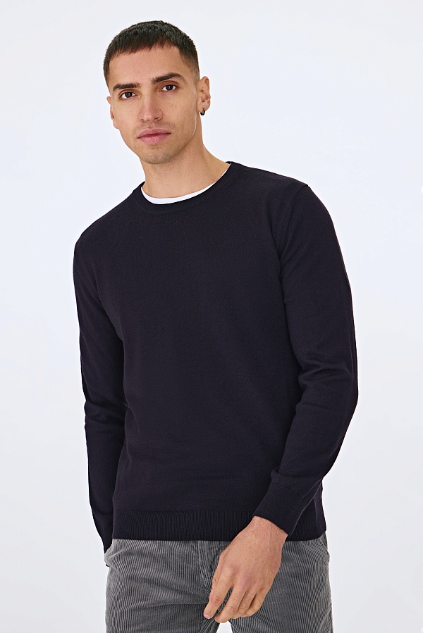 Темно-фиолетовый джемпер