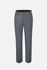 Серые брюки в клетку