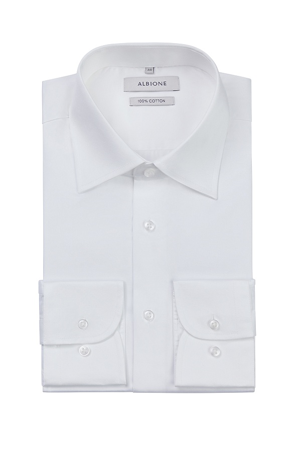 Белая однотонная сорочка