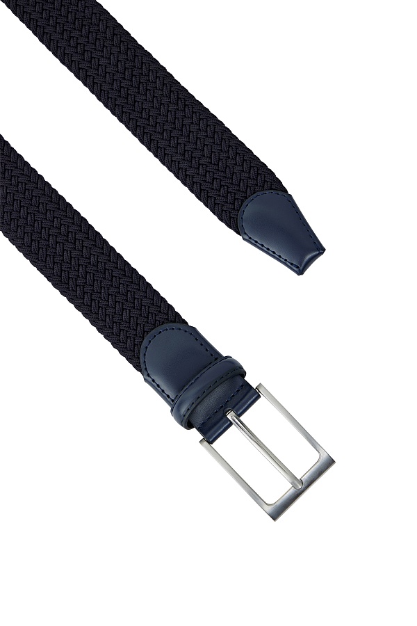 Темно-синий текстильный ремень