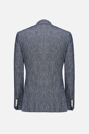 Льняной пиджак серого цвета