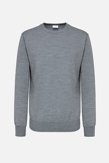Серый джемпер с круглой горловиной