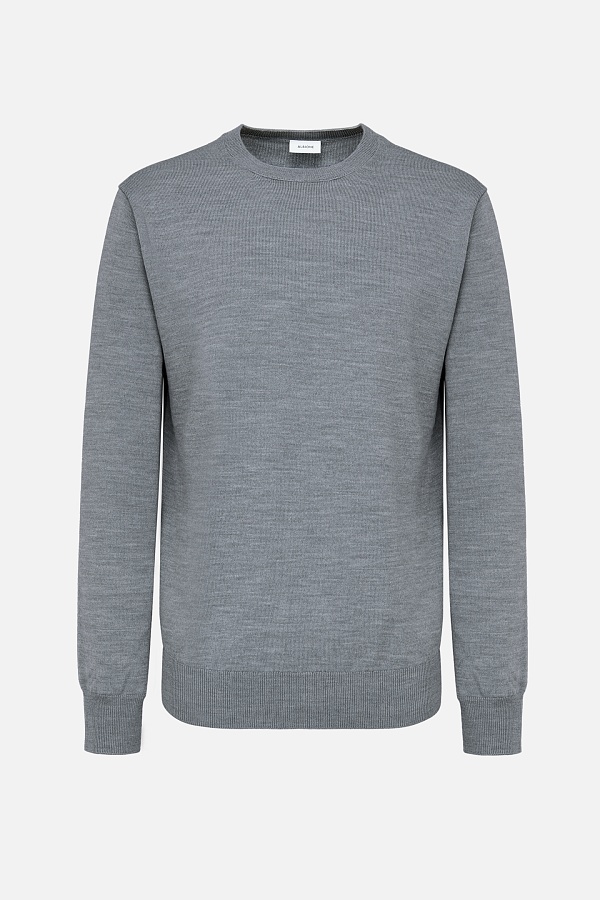 Серый джемпер с круглой горловиной