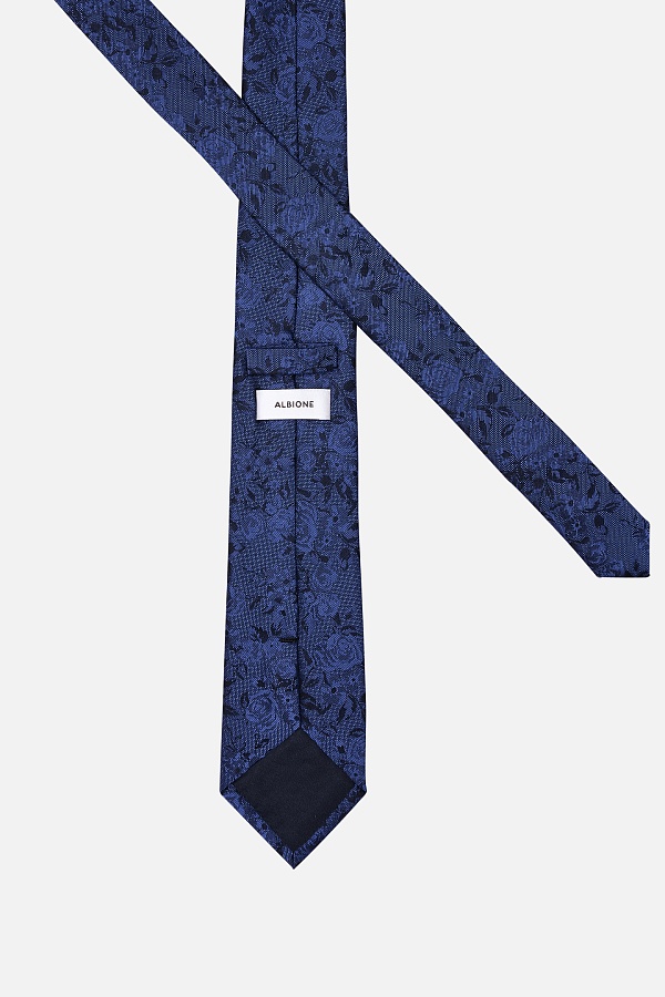 Стильный галстук с узором розы