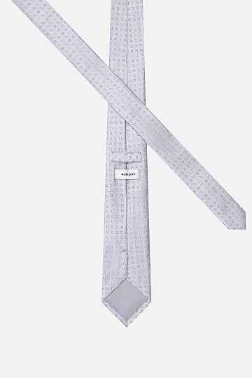 Галстук светло-серого цвета