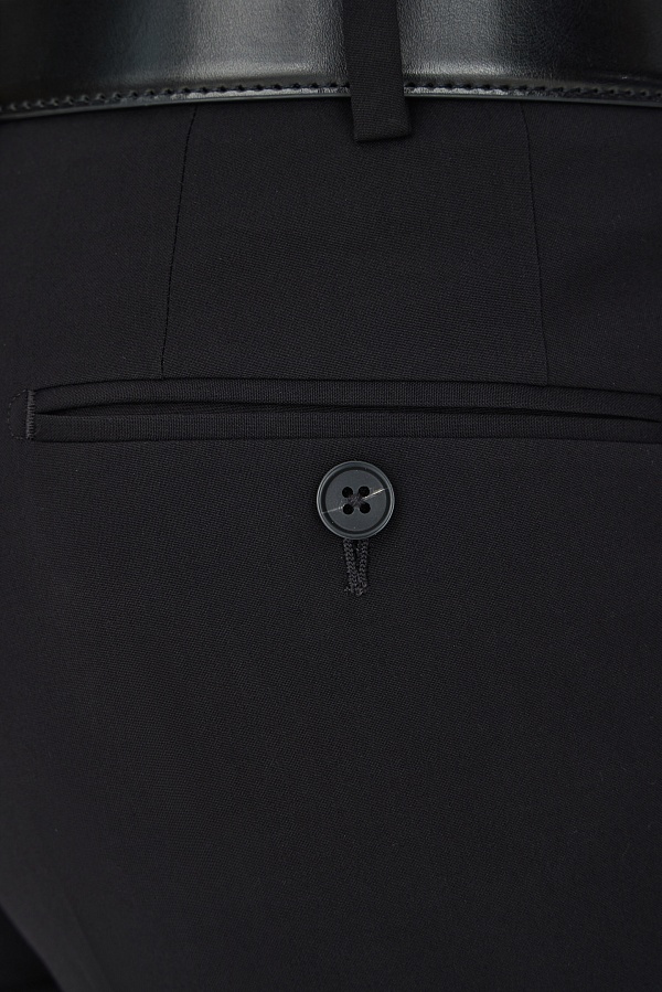 Черные однотонные брюки