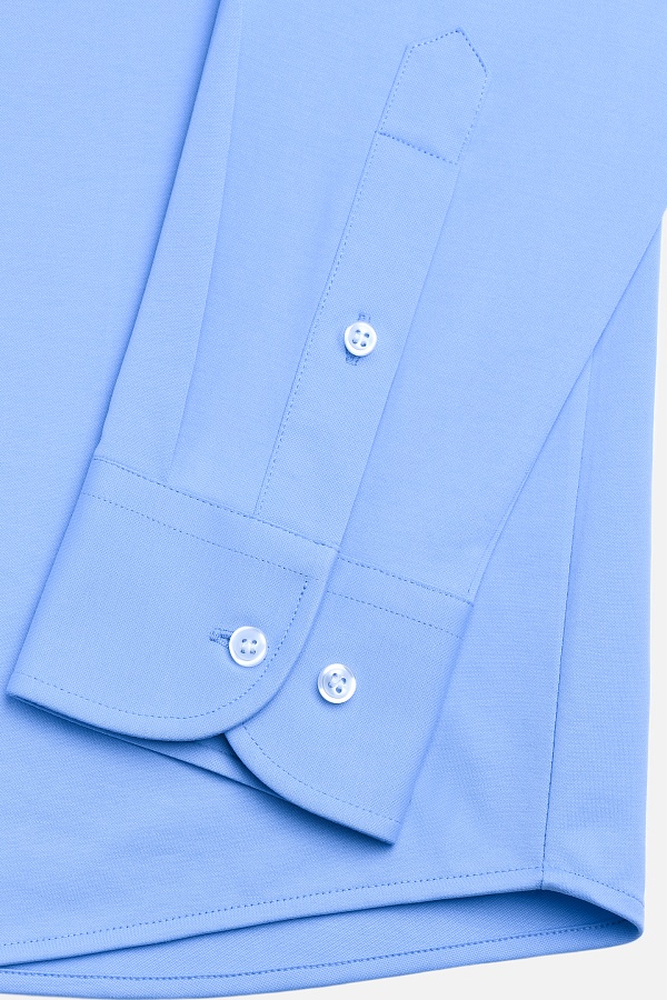 Голубая однотонная сорочка