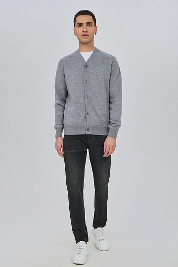 Кардиган серого цвета
