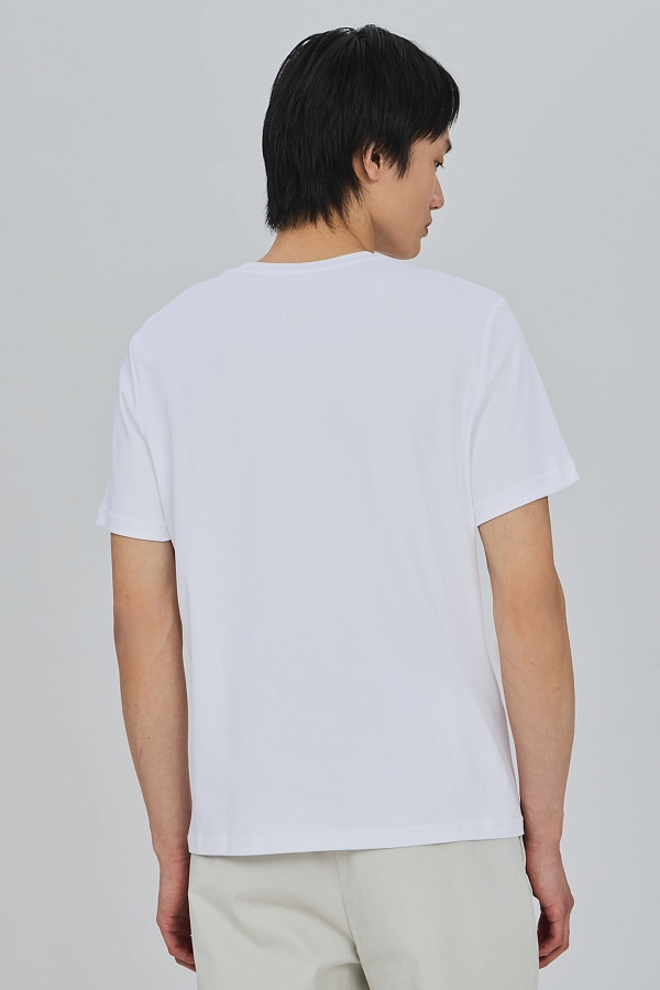 Белая базовая футболка