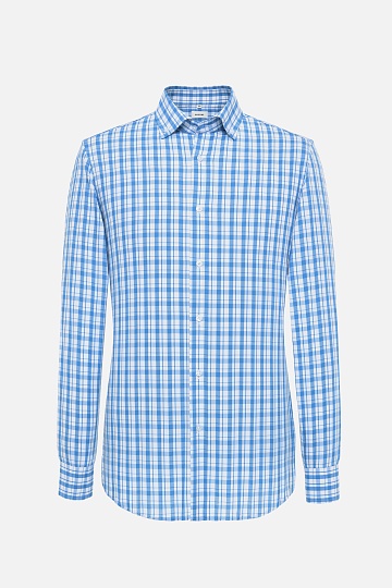 Рубашка в голубую клетку