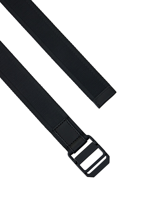 Черный текстурный ремень