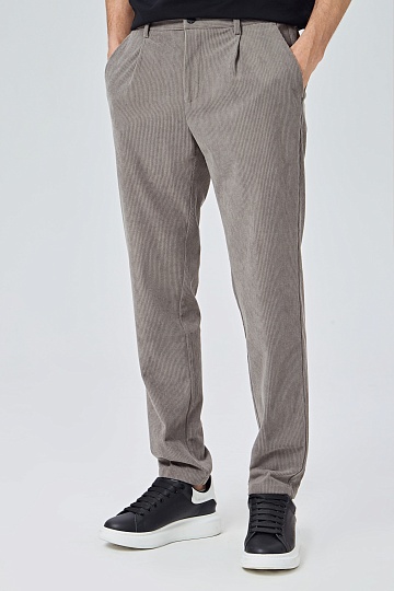 Серые вельветовые брюки