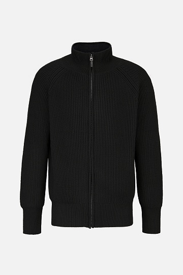 Черный кардиган на молнии