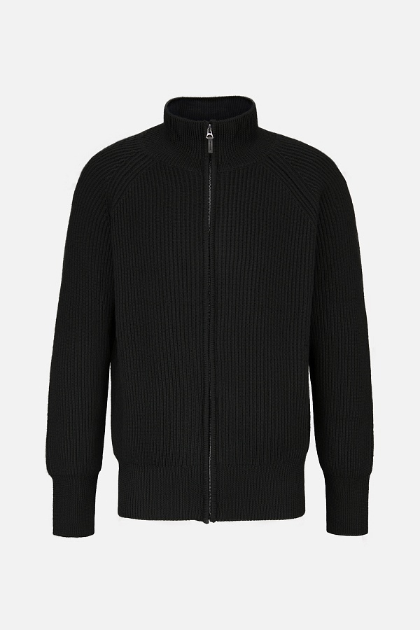 Черный кардиган на молнии
