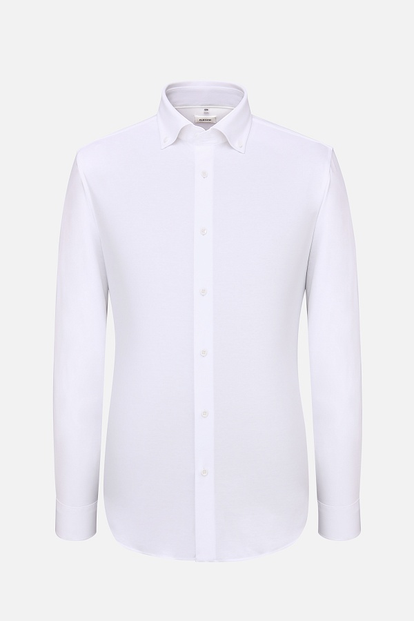 Однотонная белая сорочка