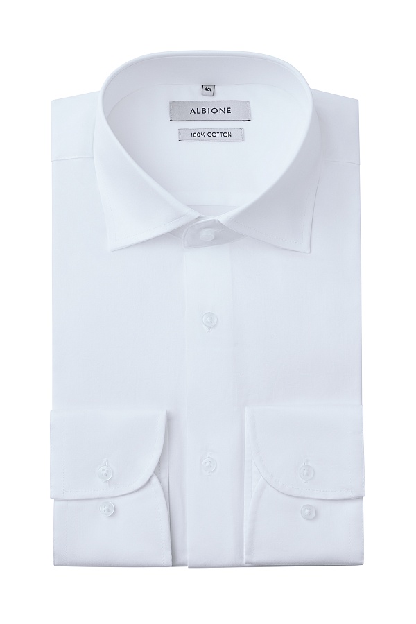 Белая однотонная сорочка