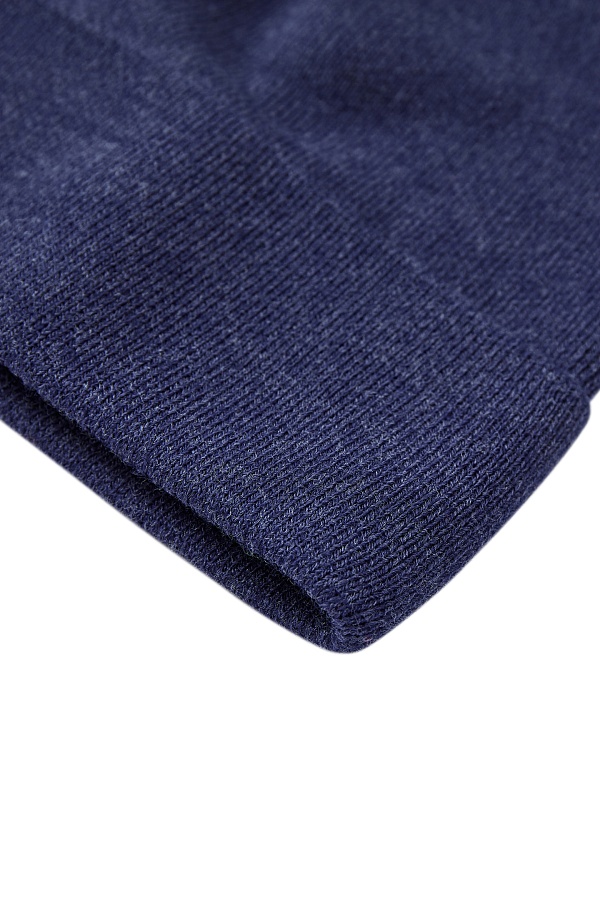 Шапка "Бини" темно синего цвета