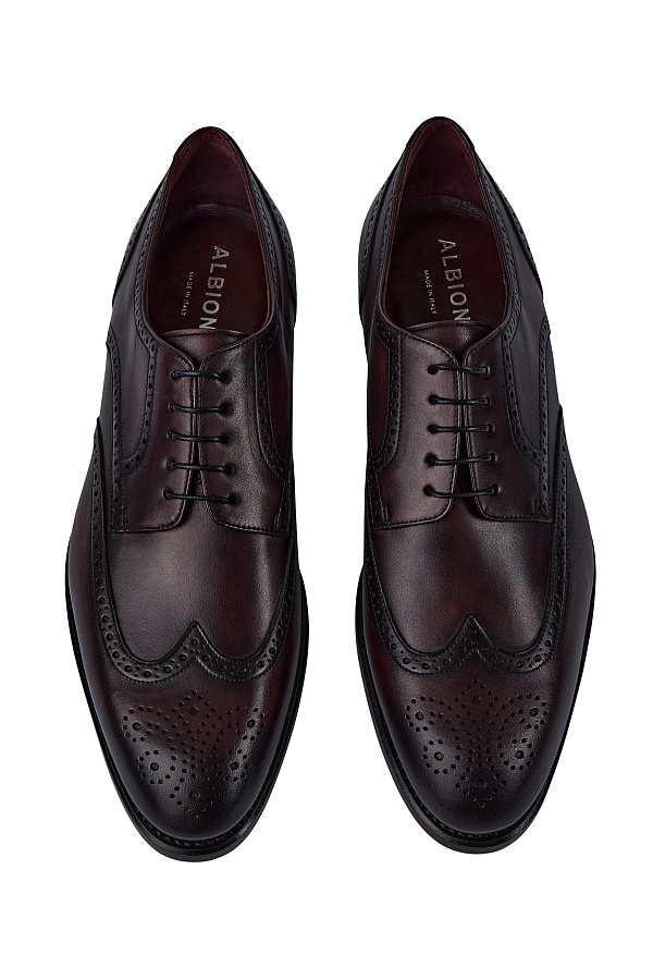 Темно-коричневые броги