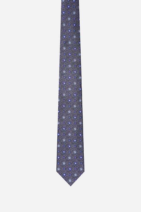 Серый галстук с узором