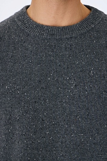 Серый джемпер с эффектом меланж