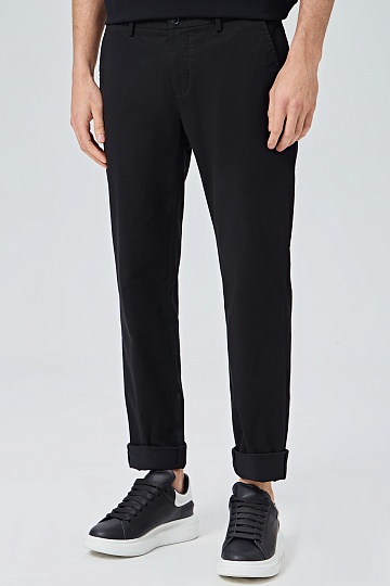 Черные хлопковые брюки
