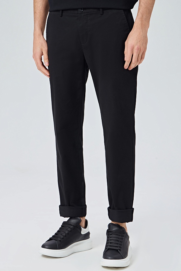 Черные хлопковые брюки