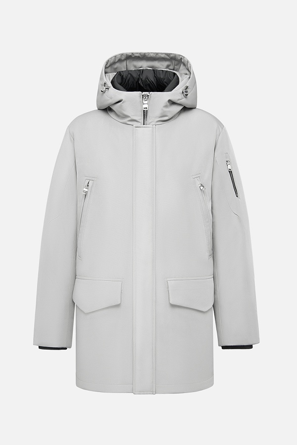 Парка светло-серого цвета