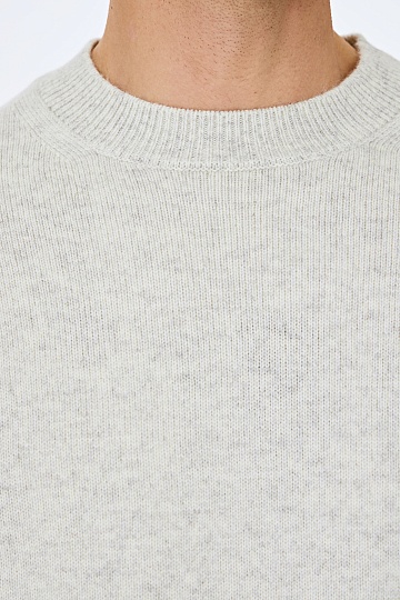 Серый джемпер с эффектом меланж