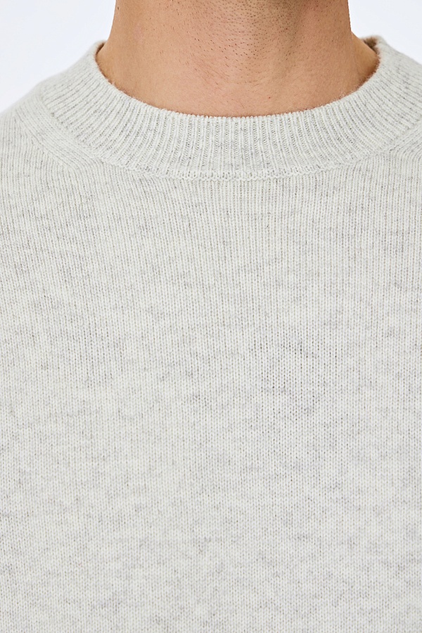 Серый джемпер с эффектом меланж