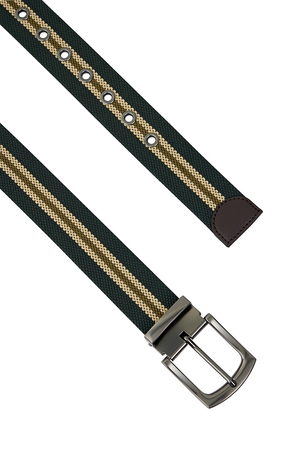 Темно-коричневый ремень с узором