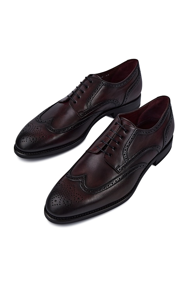 Темно-коричневые броги