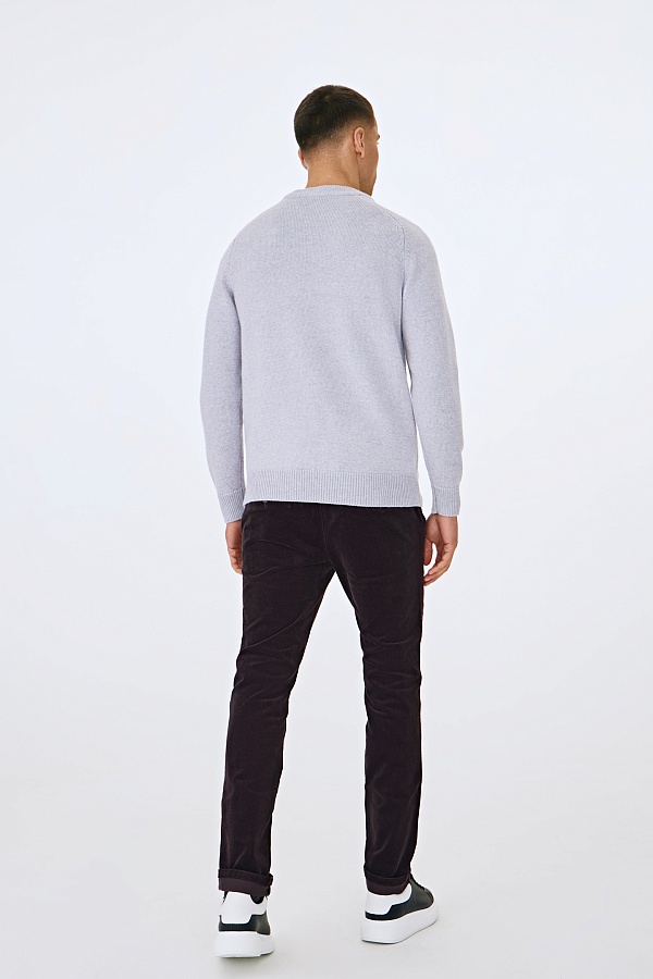 Сиреневый джемпер из шерсти