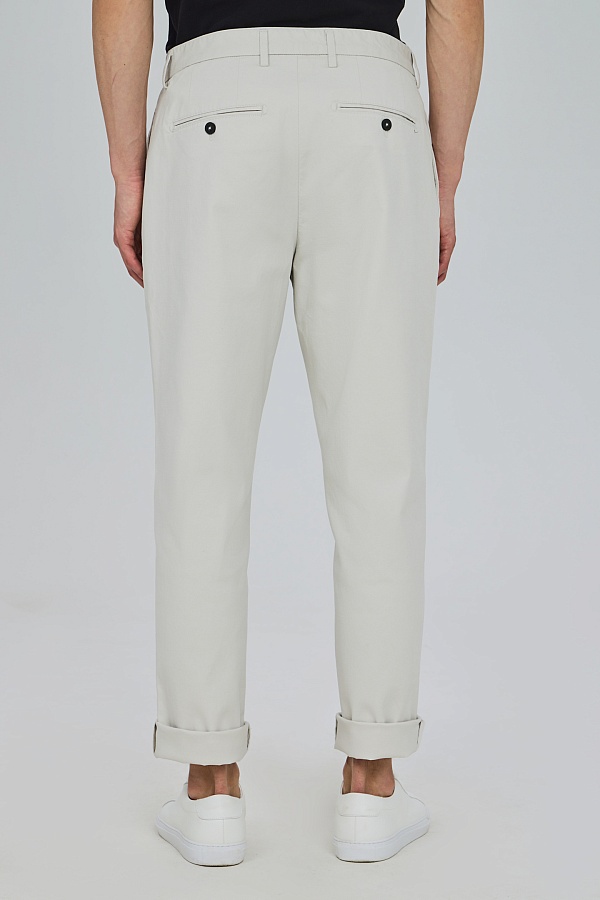 Белые хлопковые брюки