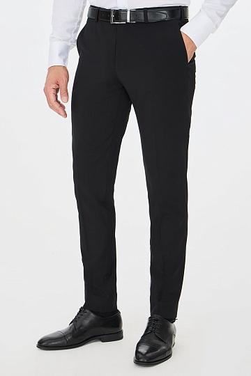Черные однотонные брюки