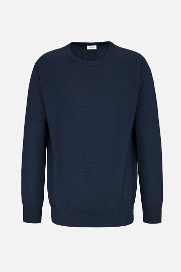 Синий джемпер из шерсти