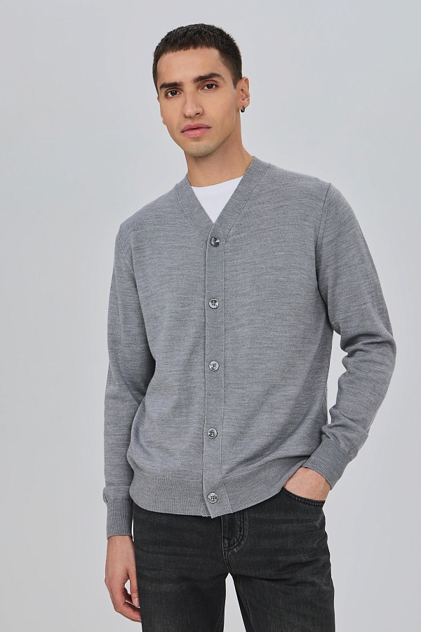 Кардиган серого цвета