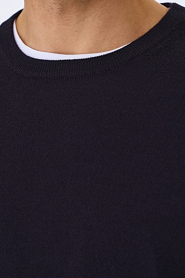 Темно-фиолетовый джемпер