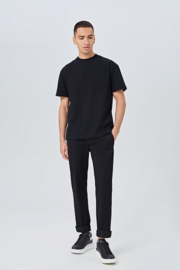 Черные хлопковые брюки