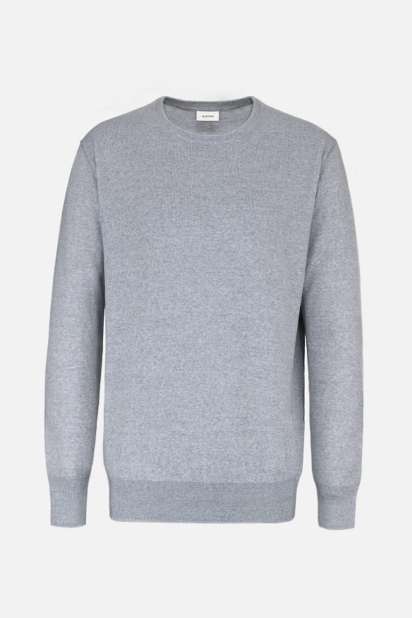 Серый джемпер из шерсти