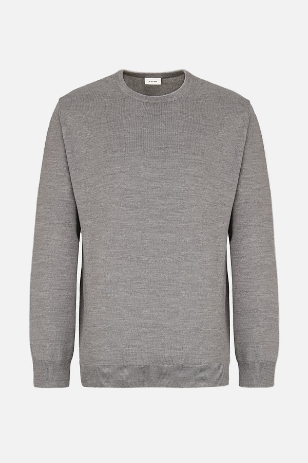 Серый джемпер с эффектом меланж