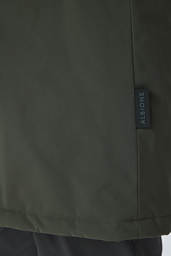 Оливковая парка с мехом