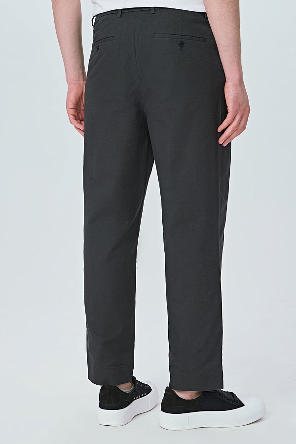 Графитовые брюки на шнурке