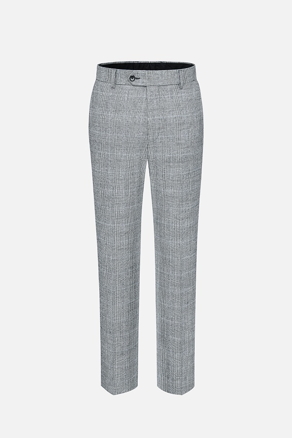 Светло-серые брюки в клетку