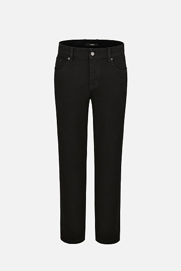 Черные прямые джинсы