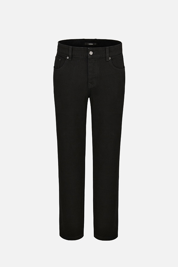 Черные прямые джинсы